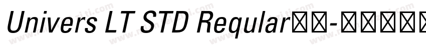 Univers LT STD Reqular字体字体转换